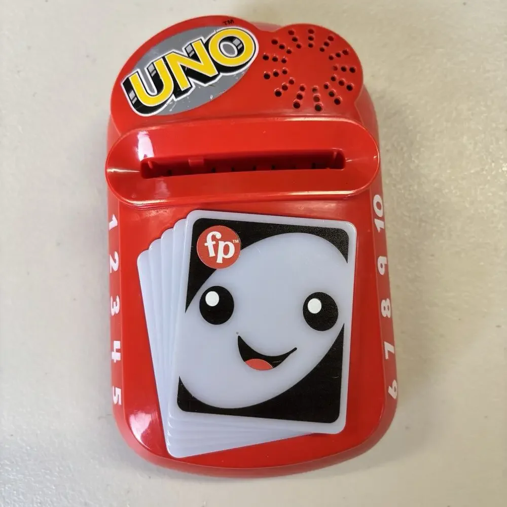 Fisher Price Laugh & Learn Counting and Colors UNO Game Toddler First No Cards.